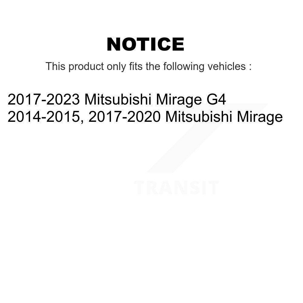 [Arrière] Kit de Roulement de roue pour Mitsubishi Mirage G4 K70-101366