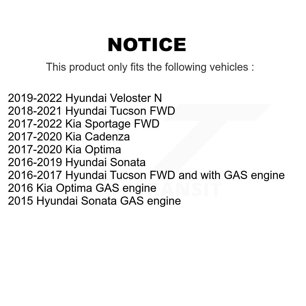 [Arrière] Kit d'ensemble roulement de roue et moyeu pour Hyundai Sonata Kia Tucson Optima Sportage Cadenza Veloster N K70-101386