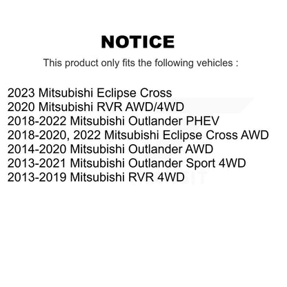 [Arrière] Kit d'ensemble roulement de roue et moyeu pour Mitsubishi Outlander Sport Eclipse Cross RVR PHEV K70-101390