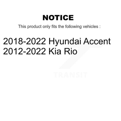 [Avant] Kit de Roulement de roue pour Kia Rio Hyundai Accent K70-101399