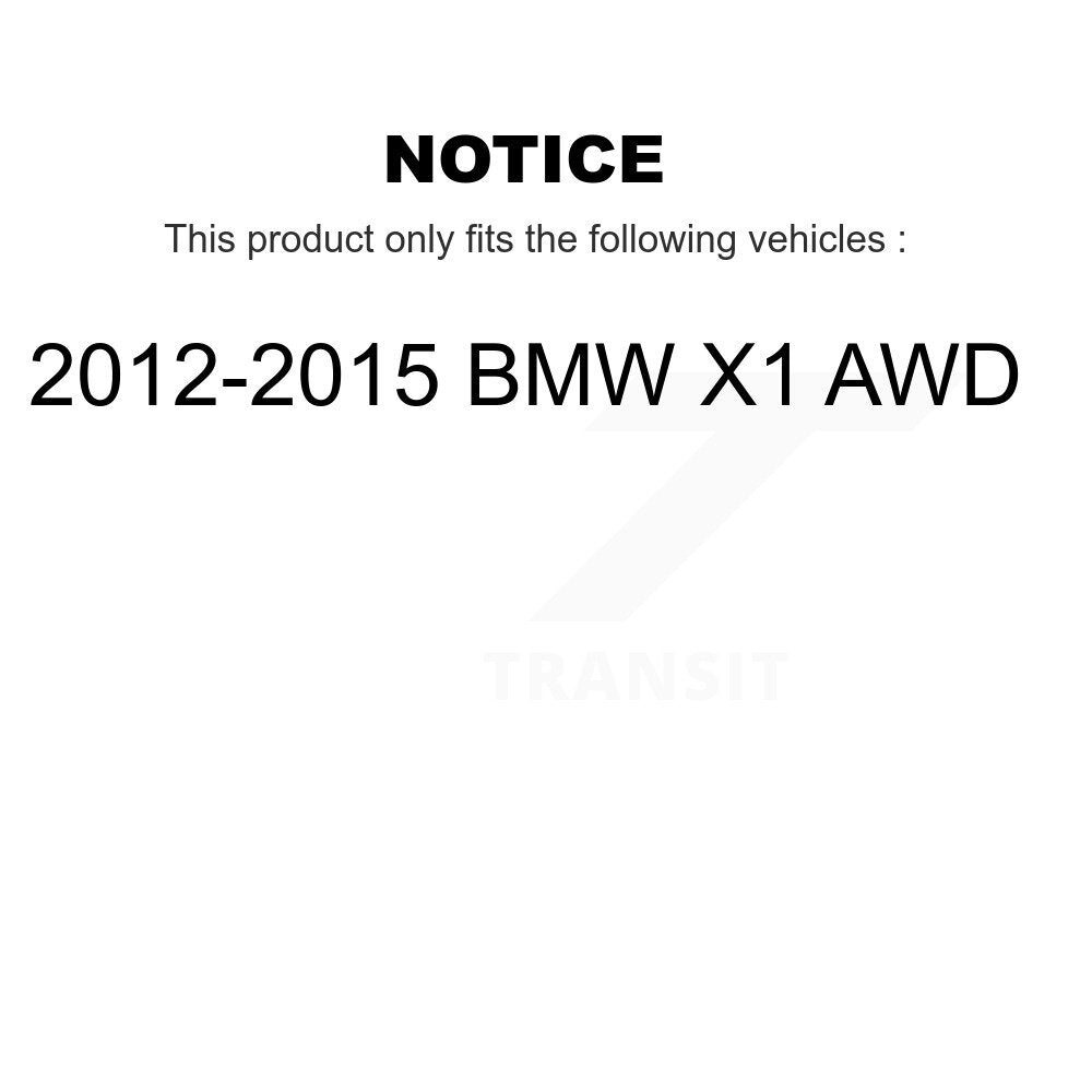 [Avant] Kit d'ensemble roulement de roue et moyeu pour 2012-2015 BMW X1 AWD K70-101406