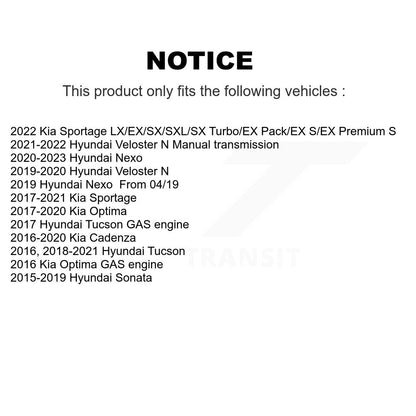 [Avant] Kit d'ensemble roulement de roue et moyeu pour Hyundai Sonata Kia Tucson Optima Sportage Cadenza Veloster N Nexo K70-101410