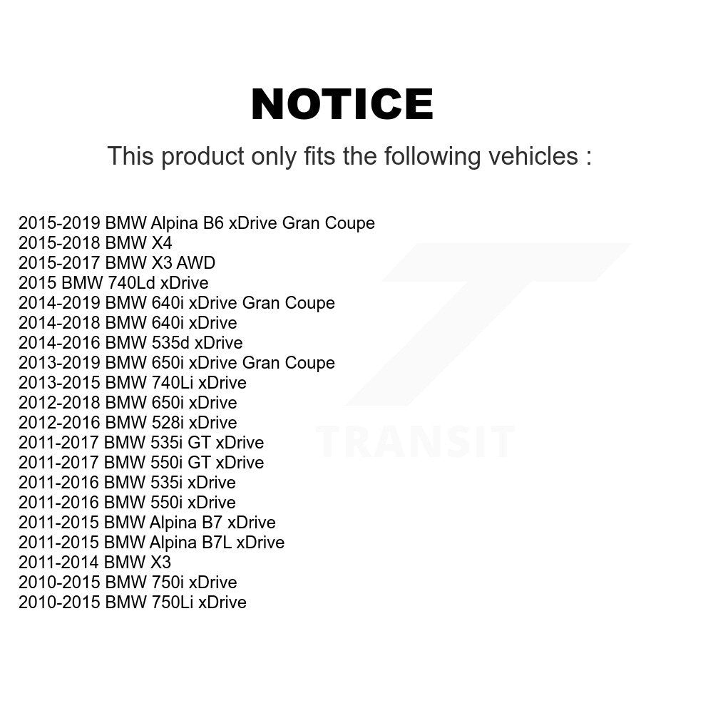 [Avant] Kit d'ensemble roulement de roue et moyeu pour BMW X3 528i xDrive 535i X4 750Li 650i 550i 535d Gran Coupe GT 740Li 750i 640i Alpina B6 740Ld B7 B7L K70-101411