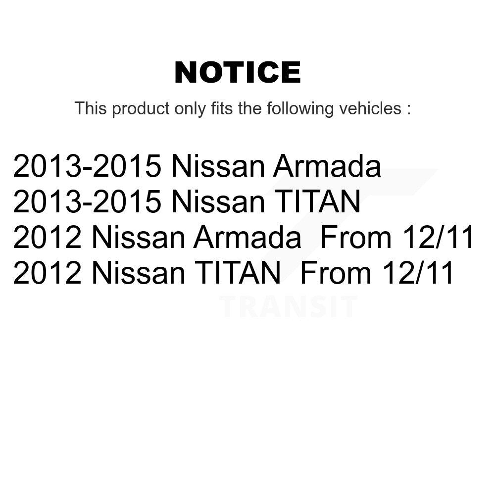 [Avant] Kit d'ensemble roulement de roue et moyeu pour Nissan Titan Armada TITAN 4WD K70-101417
