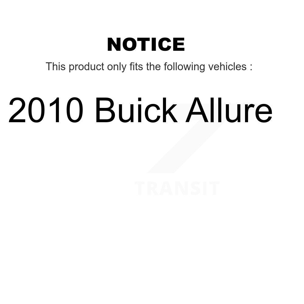 [Avant + Arrière] Kit d'ensemble roulement de roue et moyeu pour 2010 Buick Allure K70-101424