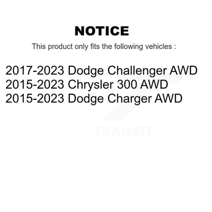 [Avant + Arrière] Kit d'ensemble roulement de roue et moyeu pour Dodge Charger Chrysler 300 Challenger AWD K70-101425