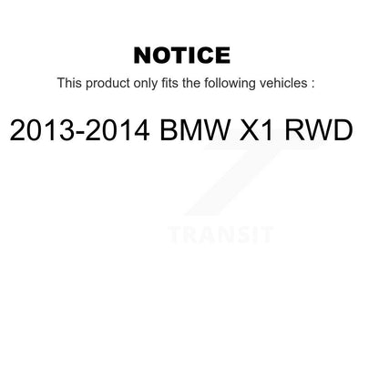[Avant + Arrière] Kit d'ensemble roulement de roue et moyeu pour 2013-2014 BMW X1 RWD K70-101426