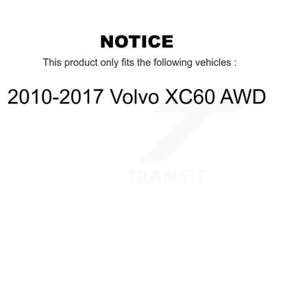[Avant + Arrière] Kit d'ensemble roulement de roue et moyeu pour 2010-2017 Volvo XC60 AWD K70-101431