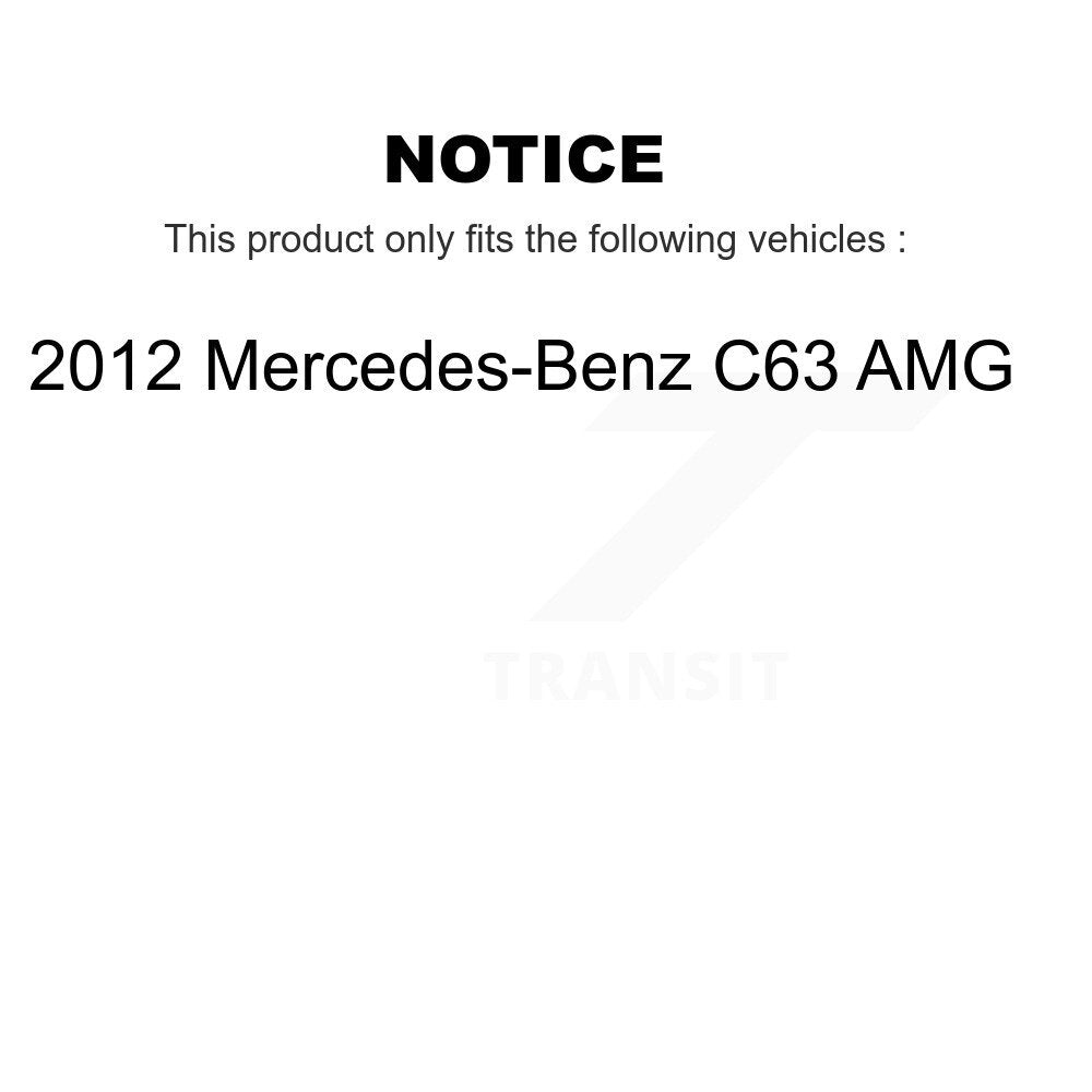[Avant + Arrière] Kit d'ensemble roulement de roue et moyeu pour 2012 Mercedes-Benz C63 AMG K70-101449