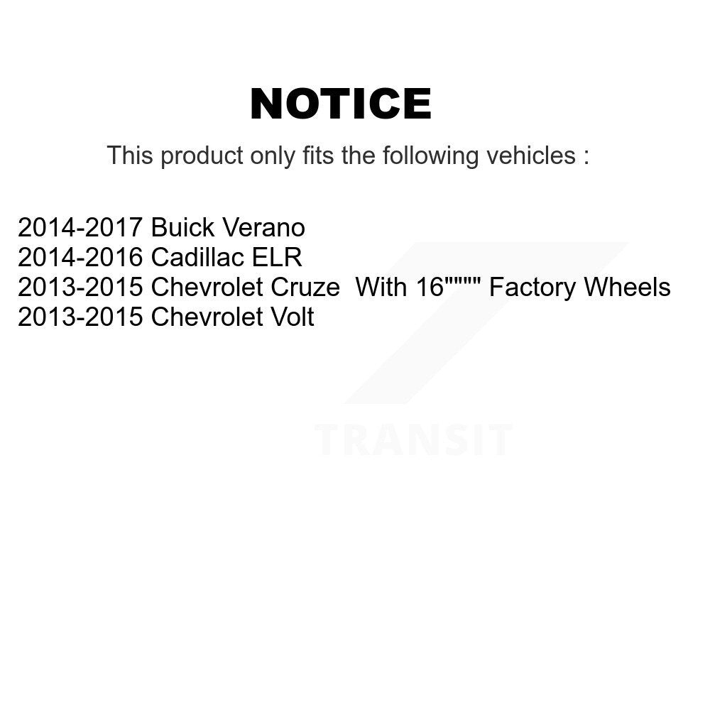 [Arrière] Kit d'ensemble roulement de roue et moyeu pour Chevrolet Cruze Buick Verano Volt K70-101501