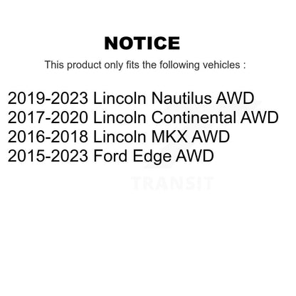 [Arrière] Kit d'ensemble roulement de roue et moyeu pour Ford Edge Lincoln MKX Continental Nautilus AWD K70-101514