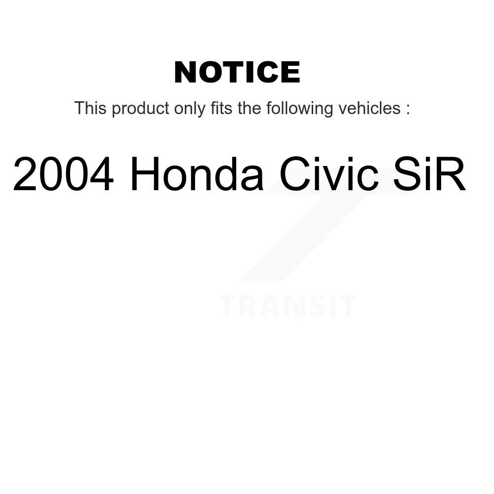 [Avant + Arrière] Kit de Roulement de roue pour 2004 Honda Civic SiR K70-101547