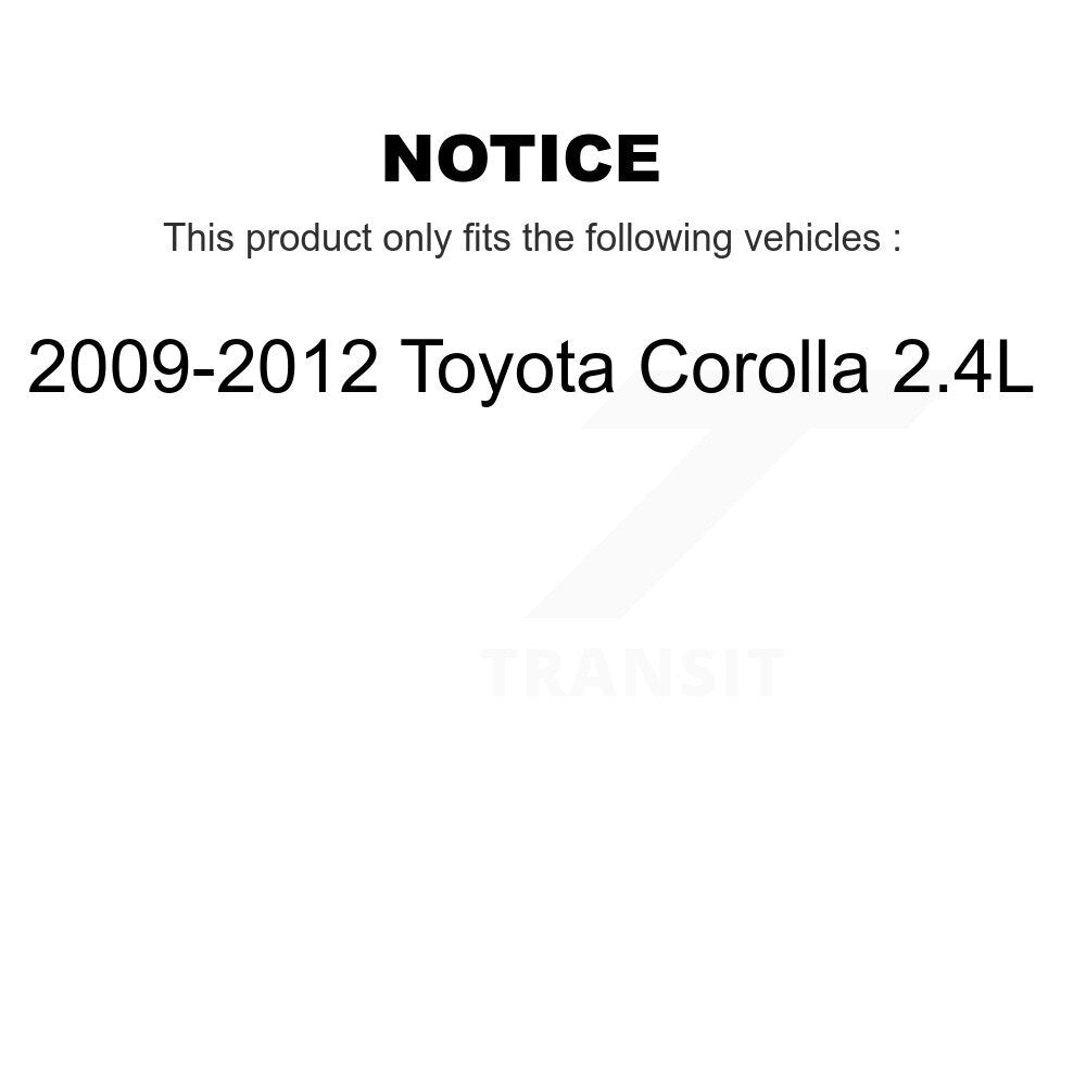 [Avant et Arrière] Roulement de roue pour 2009-2012 Toyota Corolla 2.4L K70-101592