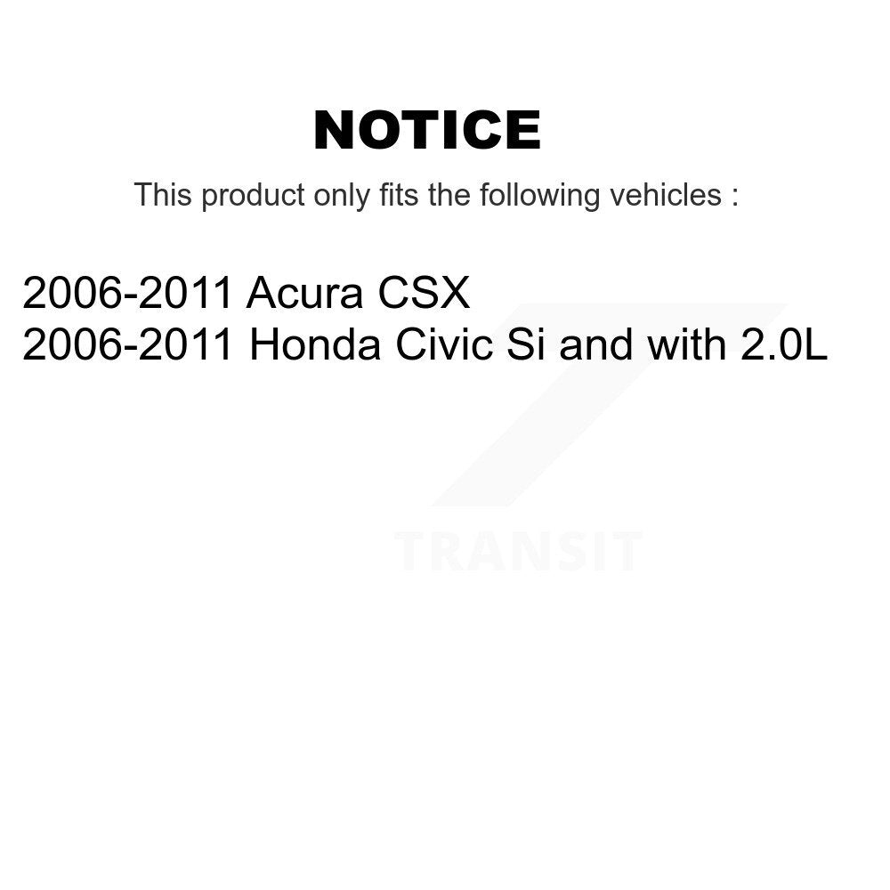 [Avant + Arrière] Kit de Roulement de roue pour 2006-2011 Honda Civic Acura CSX K70-101606