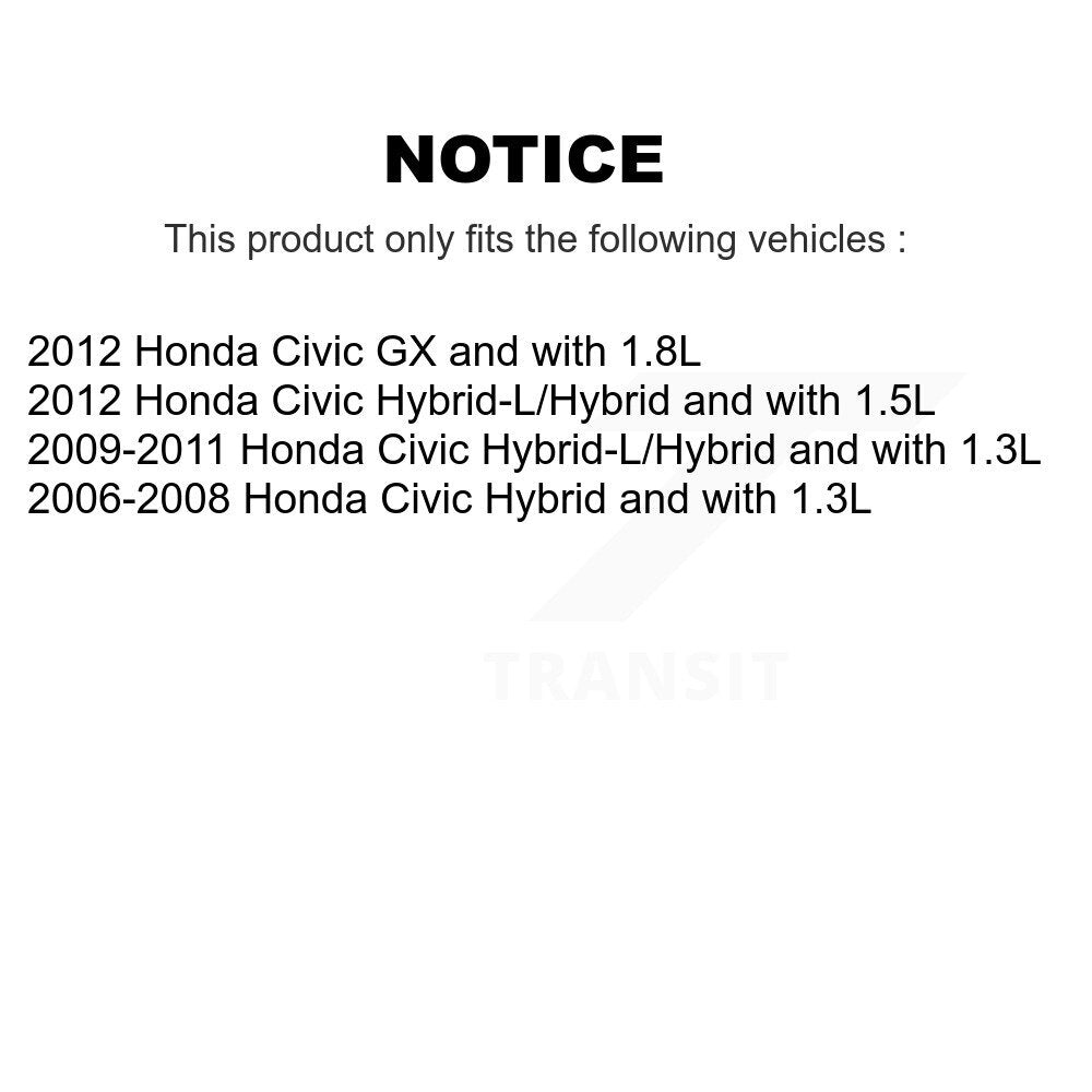 [Avant + Arrière] Kit de Roulement de roue pour Honda Civic K70-101627