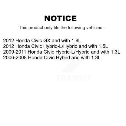 [Avant + Arrière] Kit de Roulement de roue pour Honda Civic K70-101627