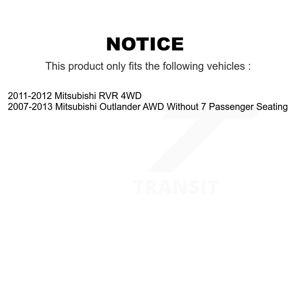 [Avant + Arrière] Kit de Roulement de roue pour Mitsubishi Outlander RVR K70-101637