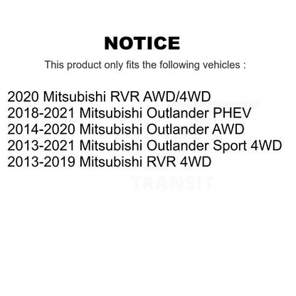 [Avant + Arrière] Kit de Roulement de roue pour Mitsubishi Outlander Sport RVR K70-101642