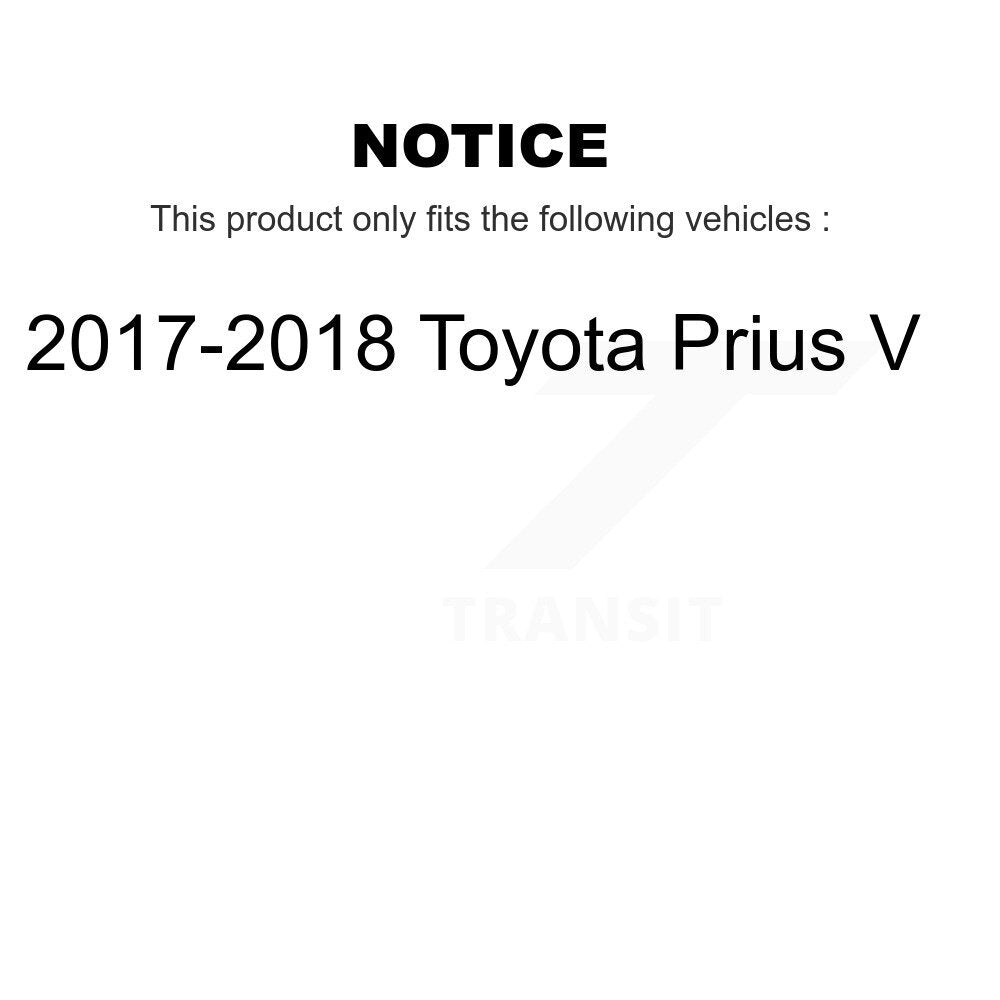 [Avant + Arrière] Kit de Roulement de roue pour 2017-2018 Toyota Prius V K70-101656