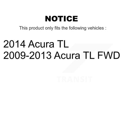 [Avant + Arrière] Kit de Roulement de roue pour Acura TL K70-101659