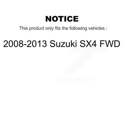[Avant + Arrière] Kit de Roulement de roue pour 2008-2013 Suzuki SX4 FWD K70-101667