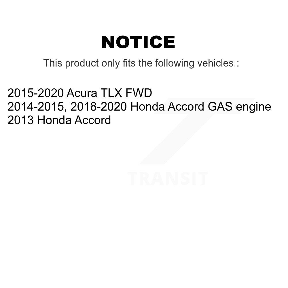 [Avant + Arrière] Kit de Roulement de roue pour Honda Accord Acura TLX K70-101690