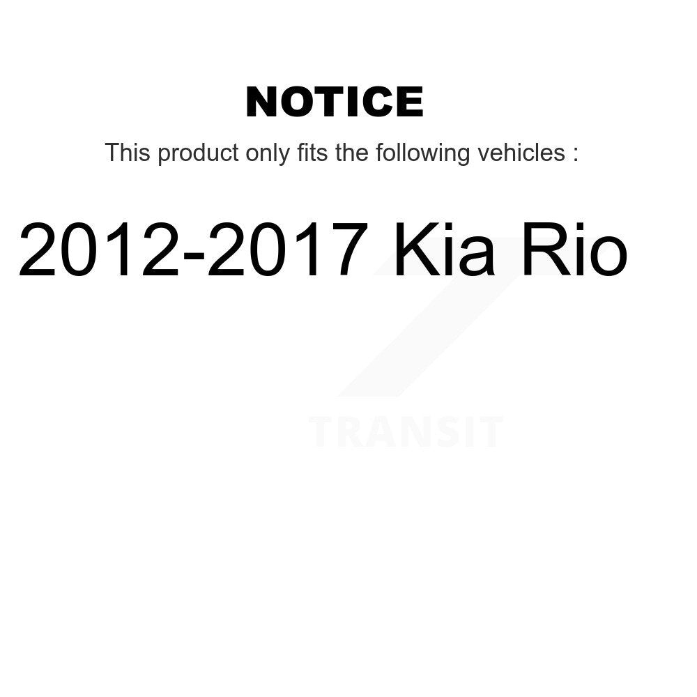 [Avant + Arrière] Kit de Roulement de roue pour 2012-2017 Kia Rio K70-101694