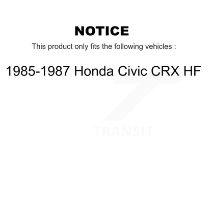 [Avant + Arrière] Kit de Roulement de roue pour 1985-1987 Honda Civic CRX HF K70-101700