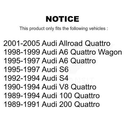 [Avant + Arrière] Kit de Roulement de roue pour Volkswagen Passat Audi Allroad Quattro A6 A8 S6 S4 200 100 V8 K70-101721
