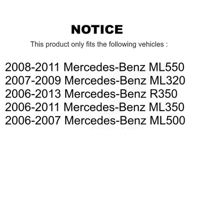 [Avant + Arrière] Kit de Roulement de roue pour Mercedes-Benz ML350 R350 ML500 ML320 ML550 K70-101728
