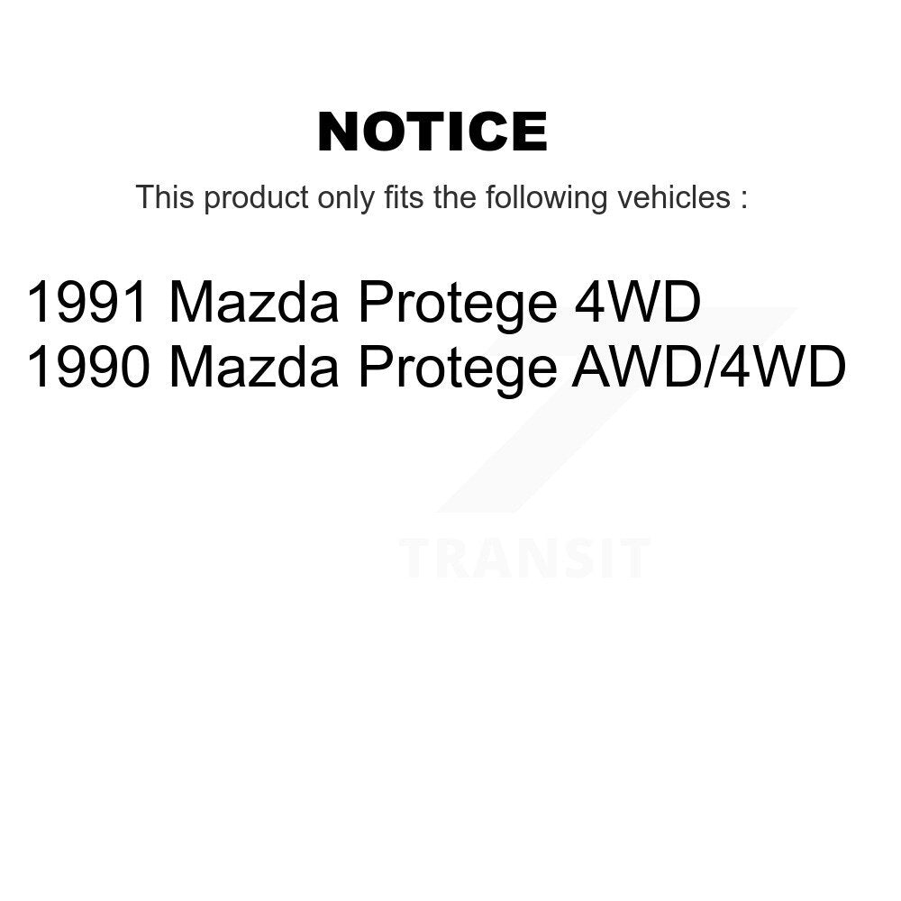 [Avant + Arrière] Kit de Roulement de roue pour Volkswagen Golf Mazda Protege K70-101729