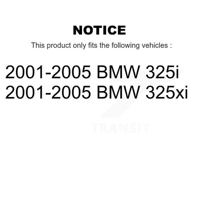 [Avant + Arrière] Kit de Roulement de roue pour 2001-2005 BMW 325i 325xi K70-101730