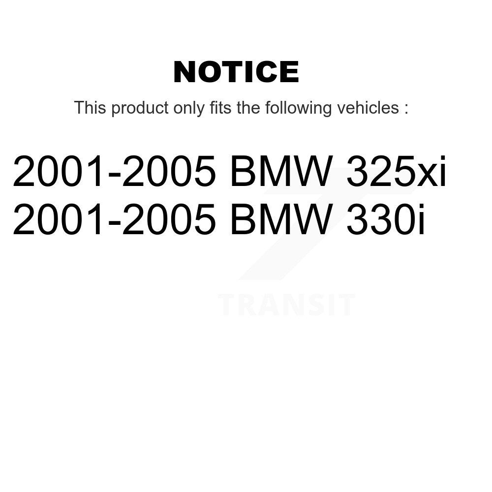 [Avant + Arrière] Kit de Roulement de roue pour 2001-2005 BMW 325i 325xi K70-101730