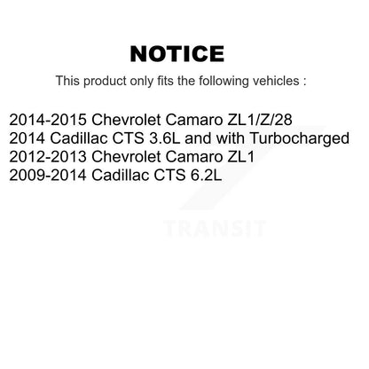 [Avant + Arrière] Kit d'ensemble roulement de roue et moyeu pour Chevrolet Camaro Cadillac CTS K70-101735