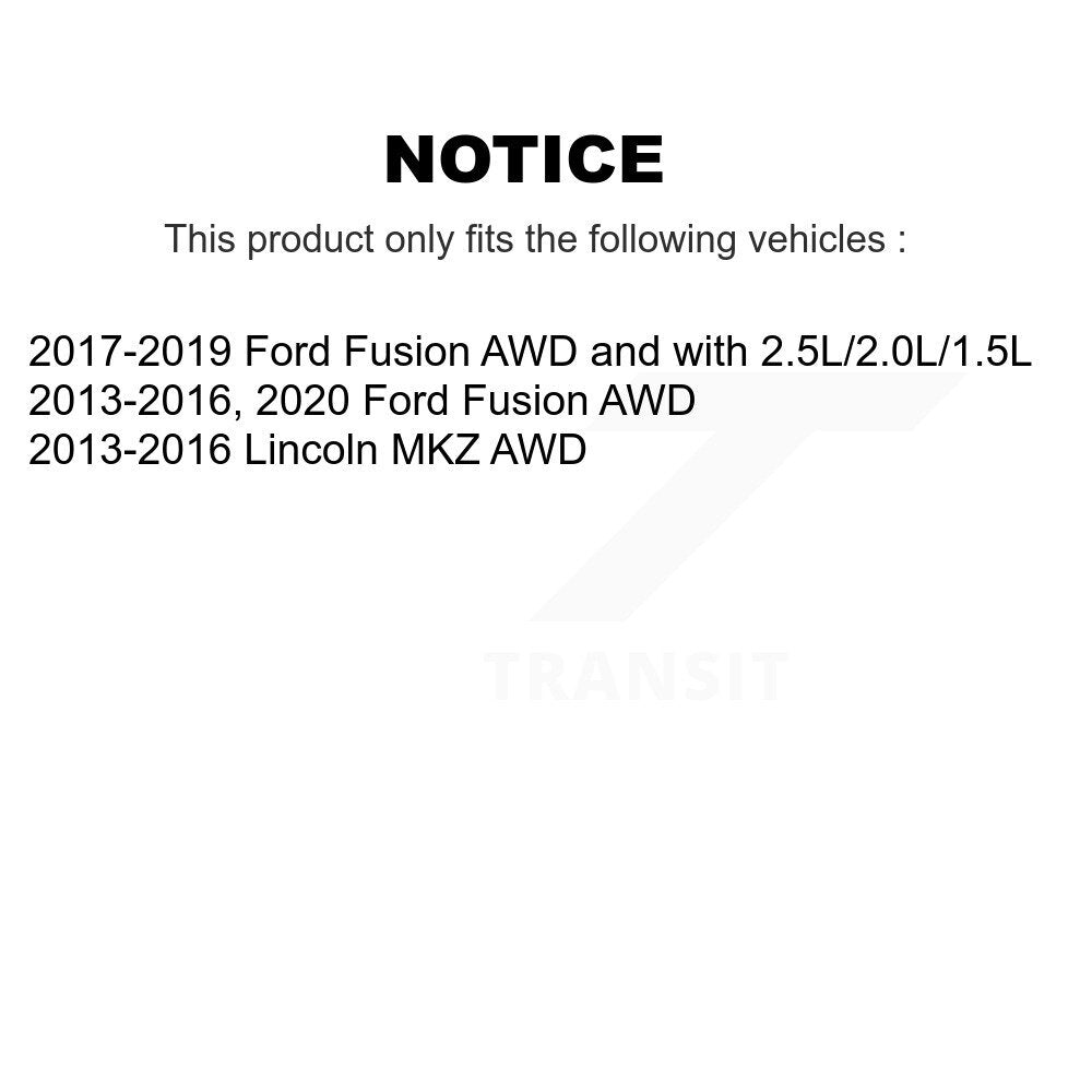 [Avant + Arrière] Kit d'ensemble roulement de roue et moyeu pour Ford Fusion Lincoln MKZ K70-101742