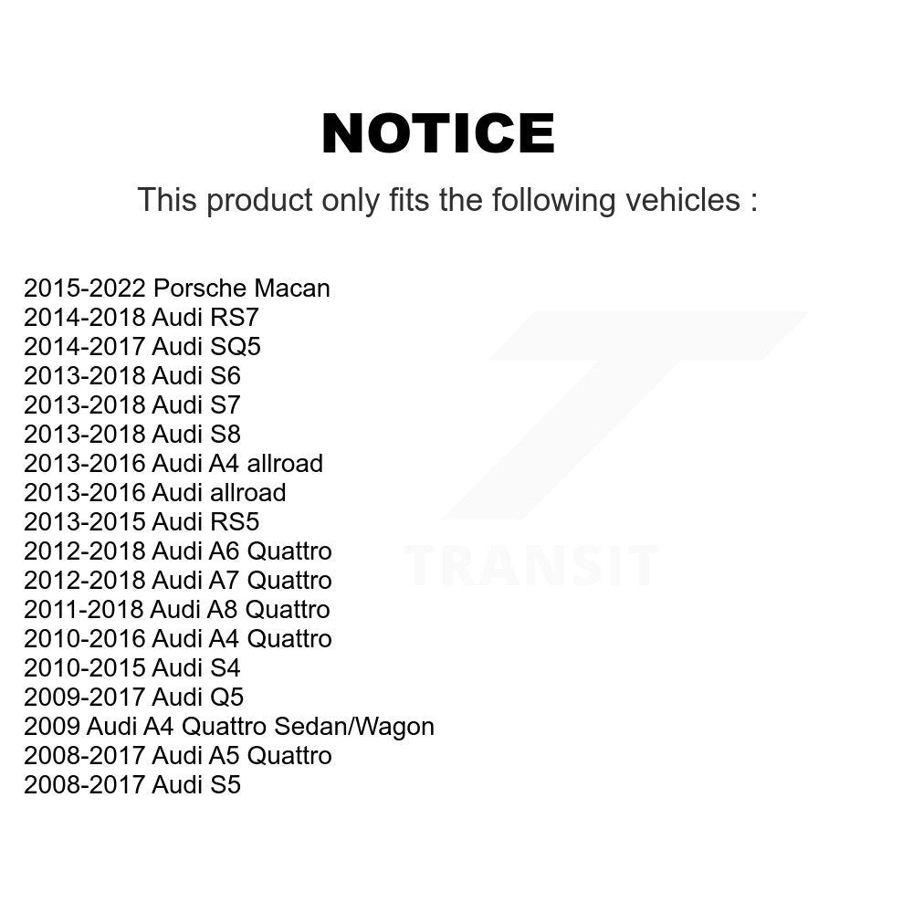 [Avant et Arrière] Ensemble roulement de roue pour Audi Q5 Porsche Macan A4 Quattro A5 S4 S5 A6 A7 K70-101759