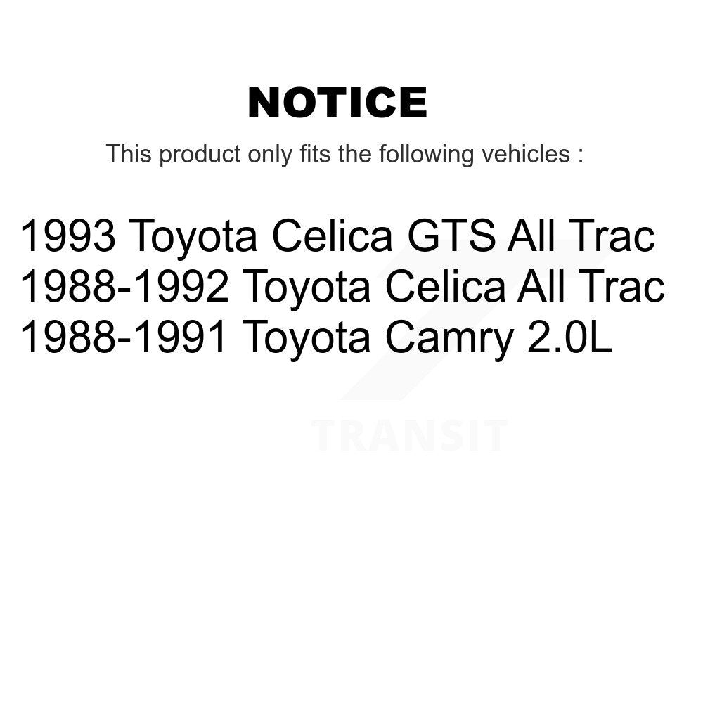 [Avant + Arrière] Kit de Roulement de roue pour Toyota Camry Celica K70-101761