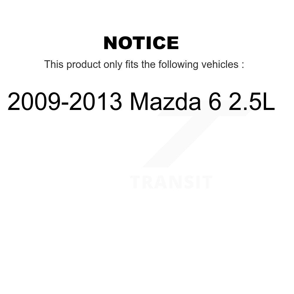 [Avant + Arrière] Kit de Roulement de roue pour 2009-2013 Mazda 6 2.5L K70-101768