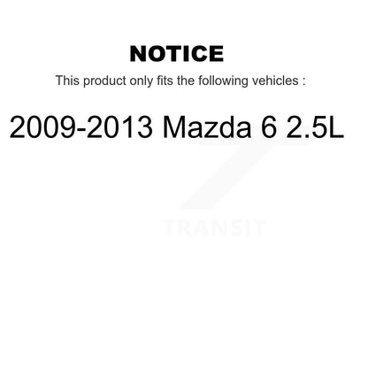 [Avant + Arrière] Kit de Roulement de roue pour 2009-2013 Mazda 6 2.5L K70-101768
