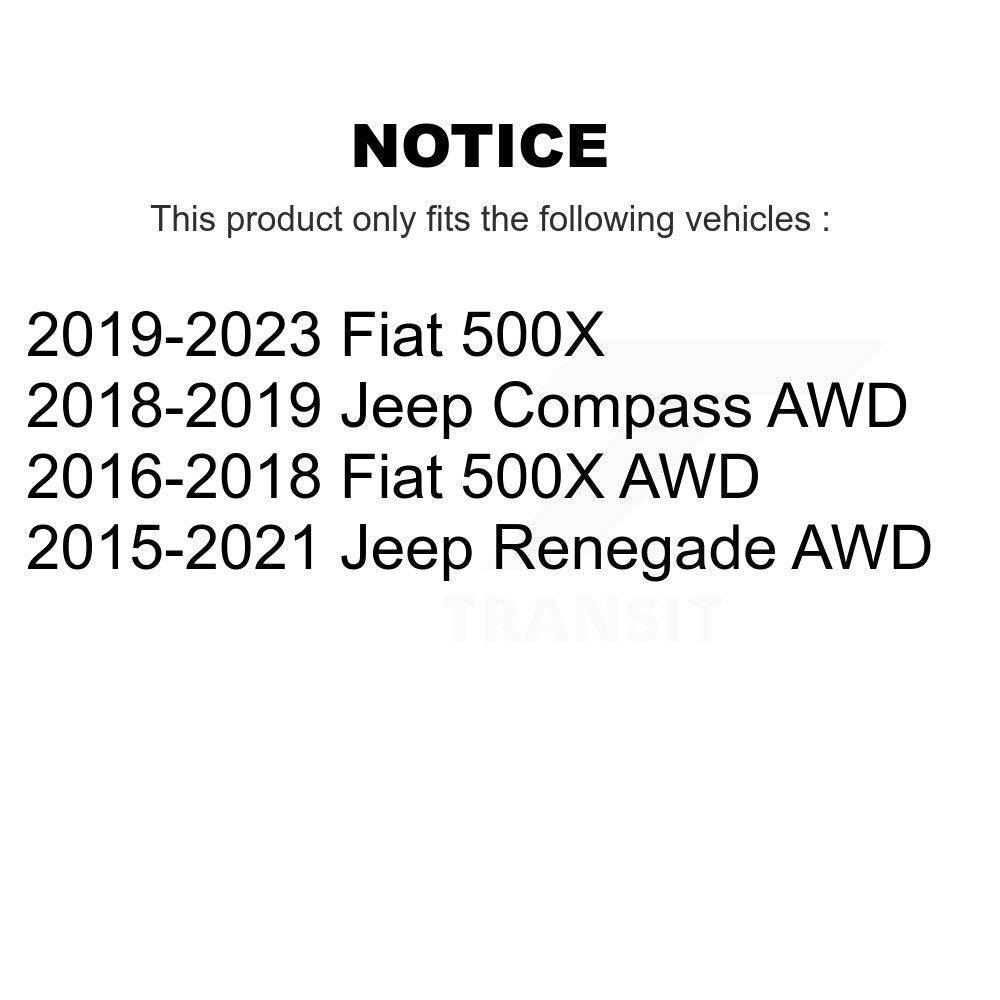 [Arrière] Ensemble roulement de roue et moyeu pour Jeep Compass Renegade Fiat 500X K70-101780
