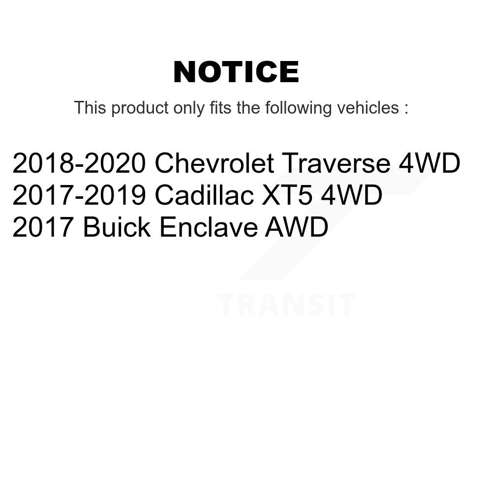 [Arrière] Kit d'ensemble roulement de roue et moyeu pour Chevrolet Traverse Cadillac XT5 Buick Enclave K70-101781