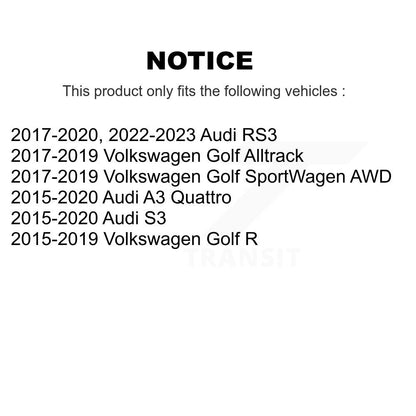 [Arrière] Ensemble roulement de roue et moyeu pour Volkswagen Golf SportWagen Audi A3 Quattro R S3 K70-101786