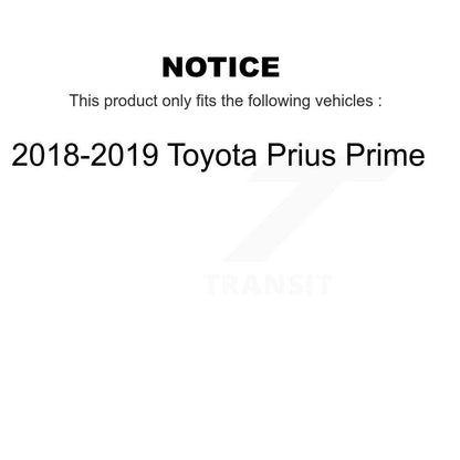 [Avant et Arrière] Roulement de roue pour 2018-2019 Toyota Prius Prime K70-101802