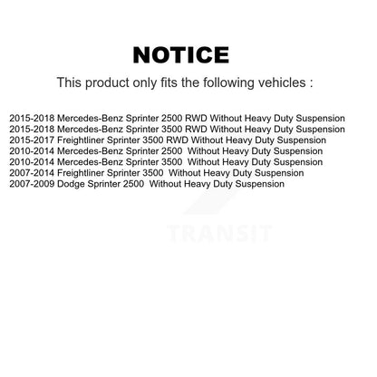 [Avant] Ensemble roulement de roue et moyeu pour Mercedes-Benz Sprinter 2500 3500 Dodge K70-101807