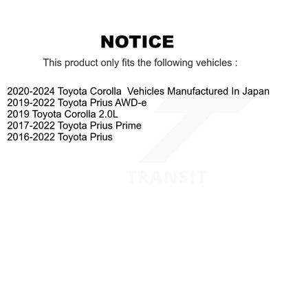 [Avant] Kit d'ensemble roulement de roue et moyeu pour Toyota Corolla Prius Prime AWD-e K70-101812