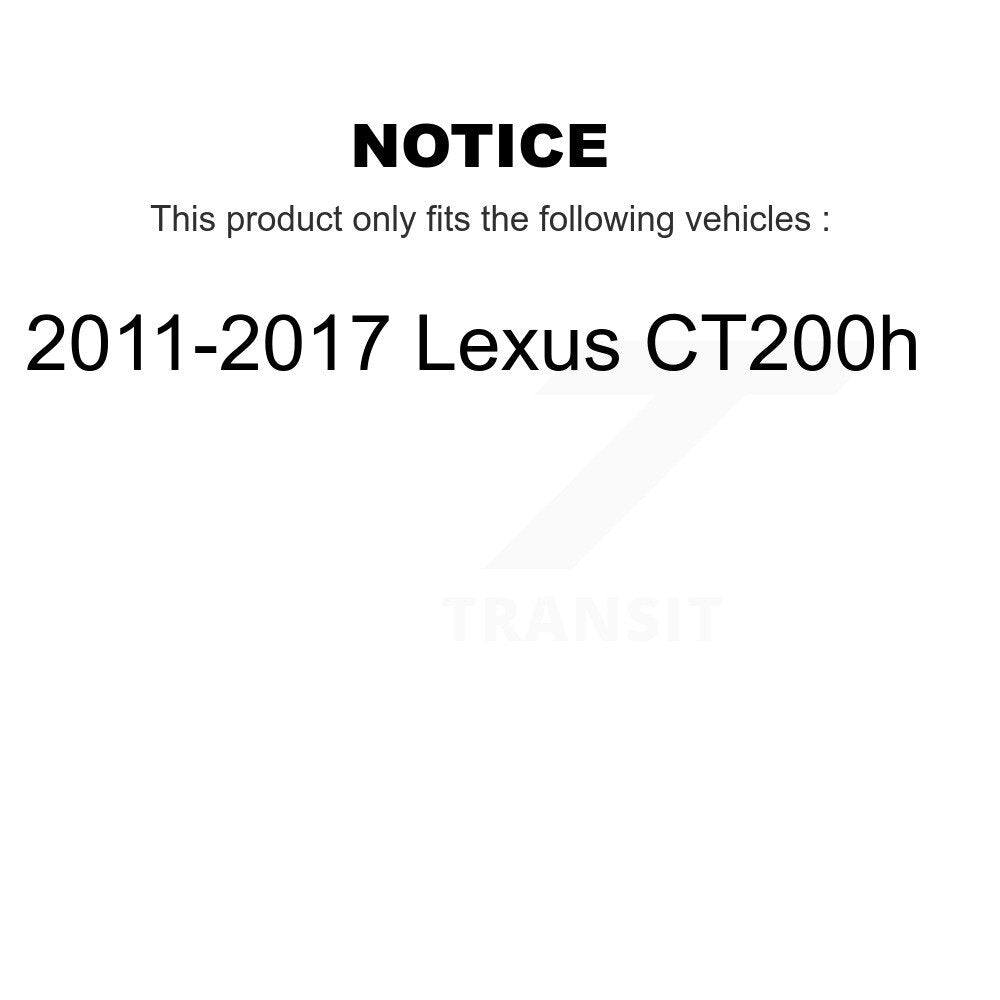 [Avant et Arrière] Ensemble roulement de roue et moyeu pour 2011-2017 Lexus CT200h K70-101828