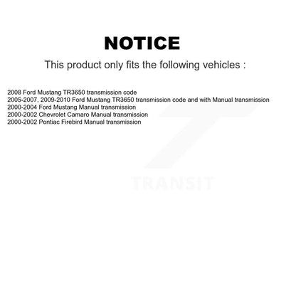 [Arrière] Kit d'ensemble roulement de roue et cage pour Ford Mustang Chevrolet Camaro Pontiac Firebird K70-101838