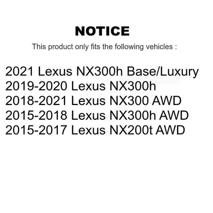 [Avant et Arrière] Ensemble roulement de roue et moyeu pour Lexus NX300 NX200t NX300h K70-101864