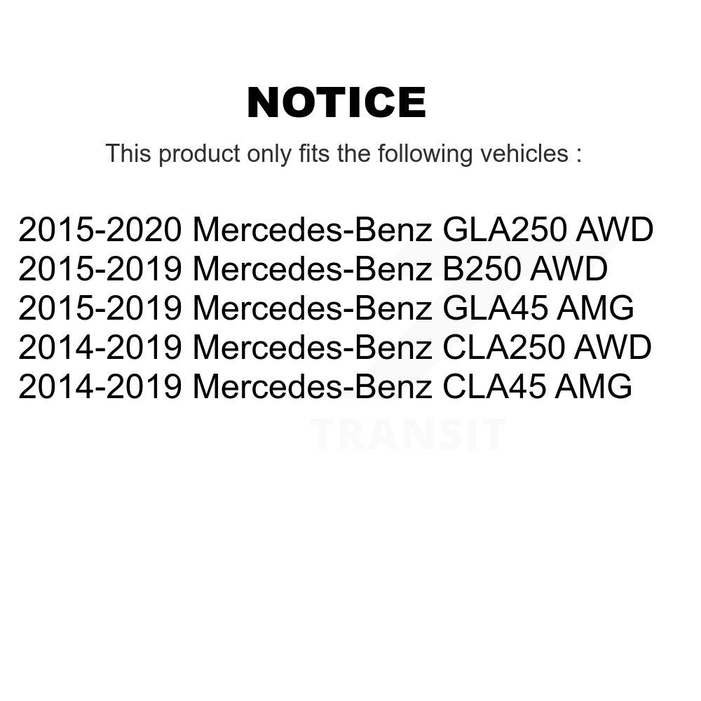 [Arrière] Ensemble roulement de roue et moyeu pour Mercedes-Benz GLA250 CLA250 B250 CLA45 AMG GLA45 K70-101880