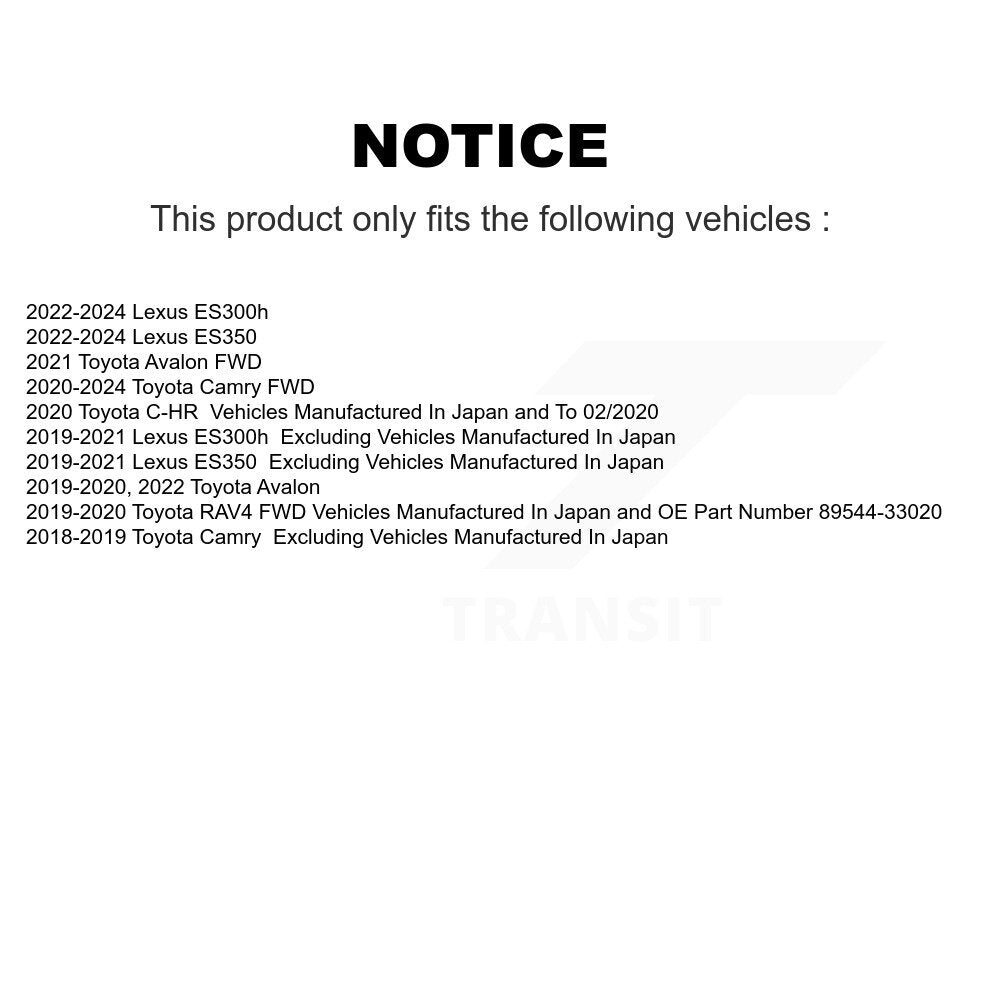 [Arrière] Ensemble roulement de roue et moyeu pour Toyota RAV4 Camry Lexus C-HR ES350 ES300h Avalon K70-101887